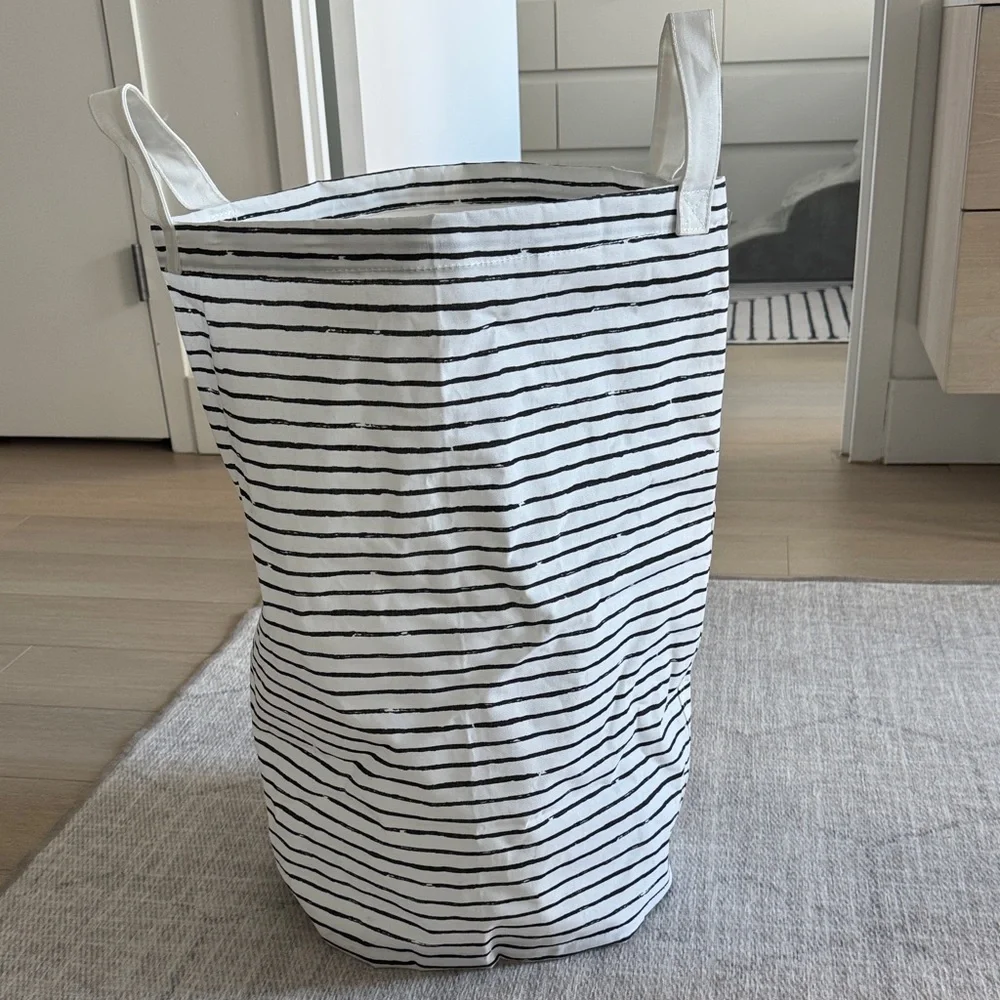 IKEA Striped Laundry Basket / Bag
